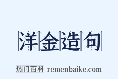 洋金造句是什么意思的图片